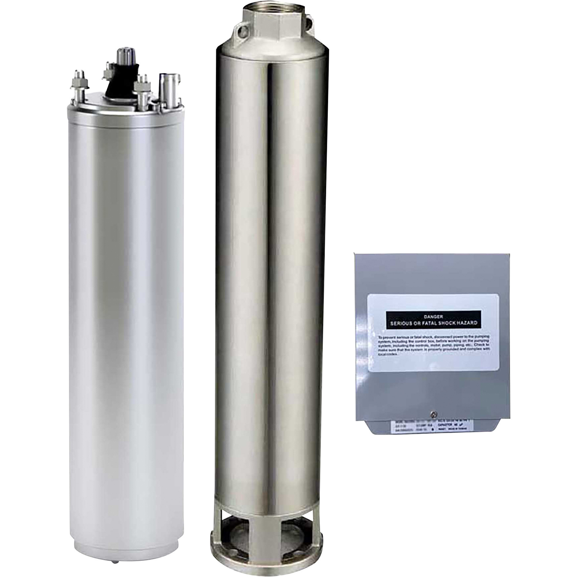 Gol Pumps, 4in. 3Wire Deep Well Submersible Pump, Max. Flow 7260 GPH